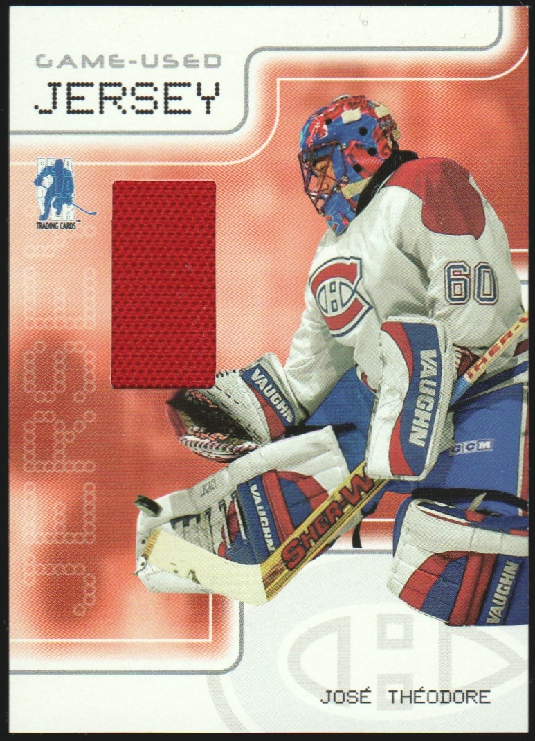 2003-04 BAP Memorabilia Jerseys #GJ41 Jose Theodore (image for) 2003-04 BAP Memorabilia Jerseys #GJ41 Jose Theodore