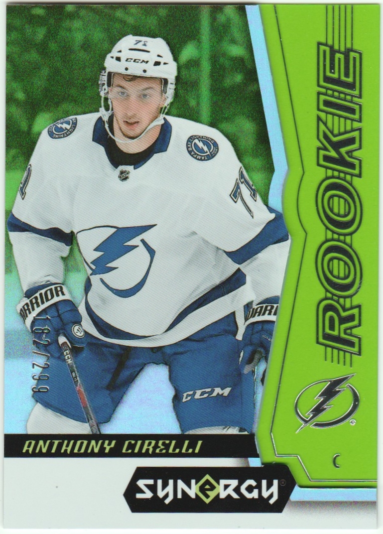 2018-19 Synergy Green #70 Anthony Cirelli 182/299 RC (image for) 2018-19 Synergy Green #70 Anthony Cirelli 182/299 RC