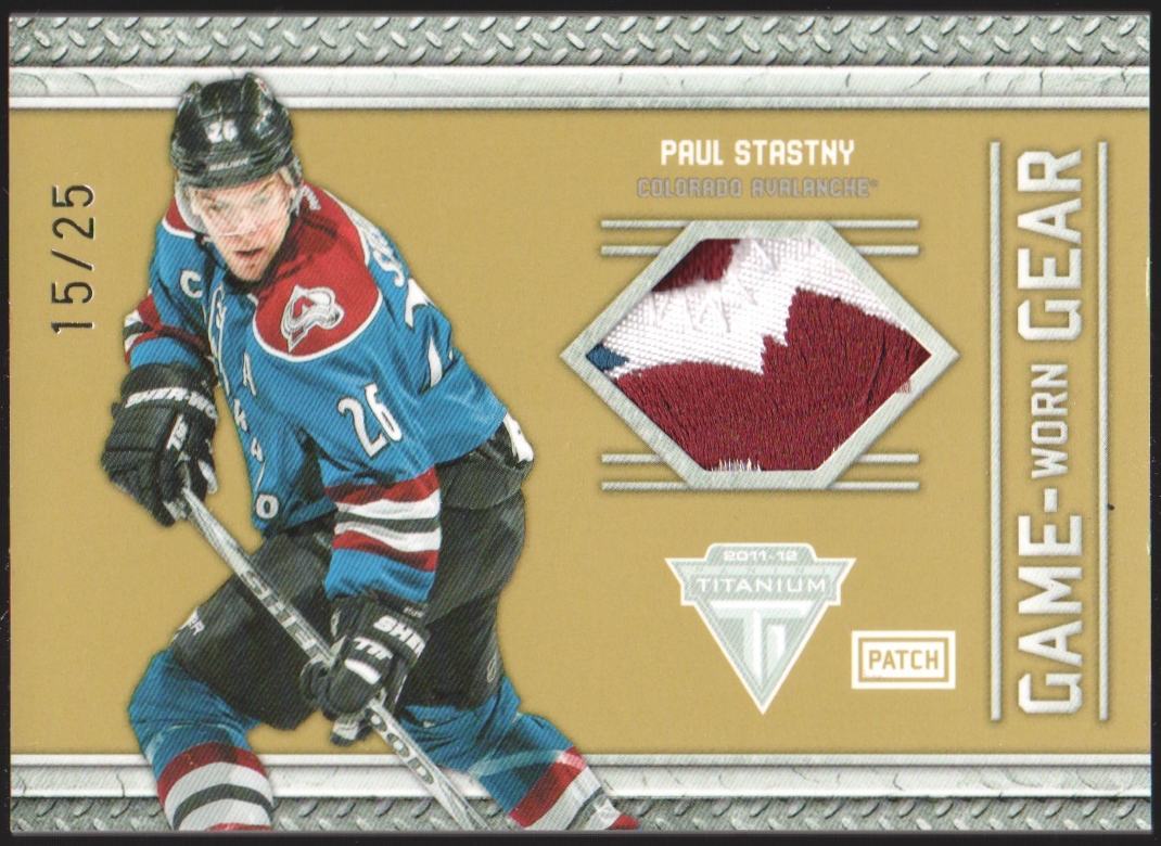 (image for) 2011-12 Titanium Game Worn Gear Patch #32 Paul Stastny 15/25