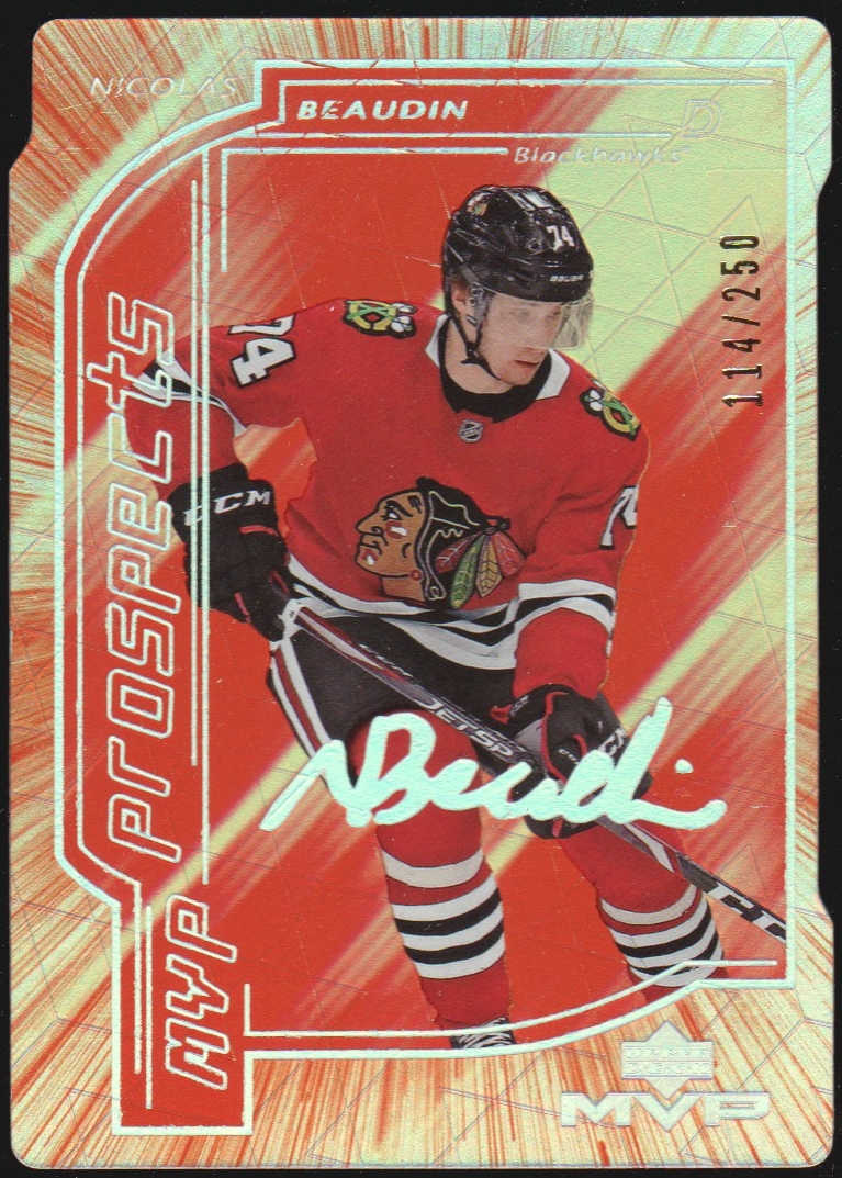 (image for) 2020-21 Upper Deck MVP Prospects #126 Nicolas Beaudin 114/250