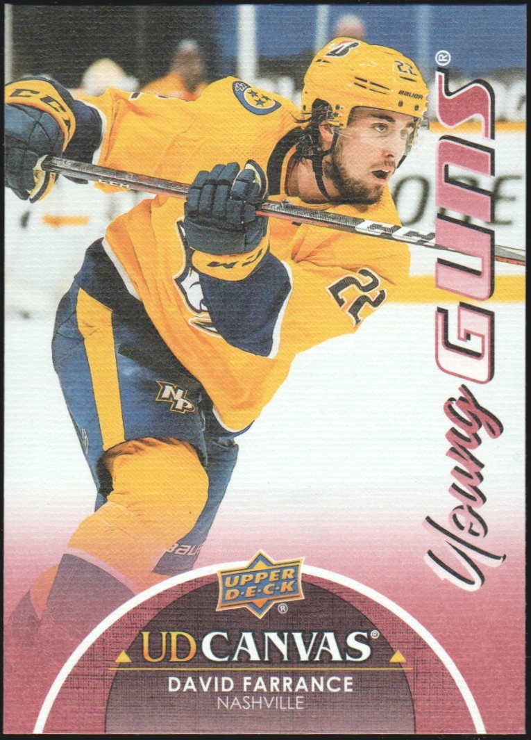 (image for) 2021-22 Upper Deck Canvas #C98 David Farrance YG RC