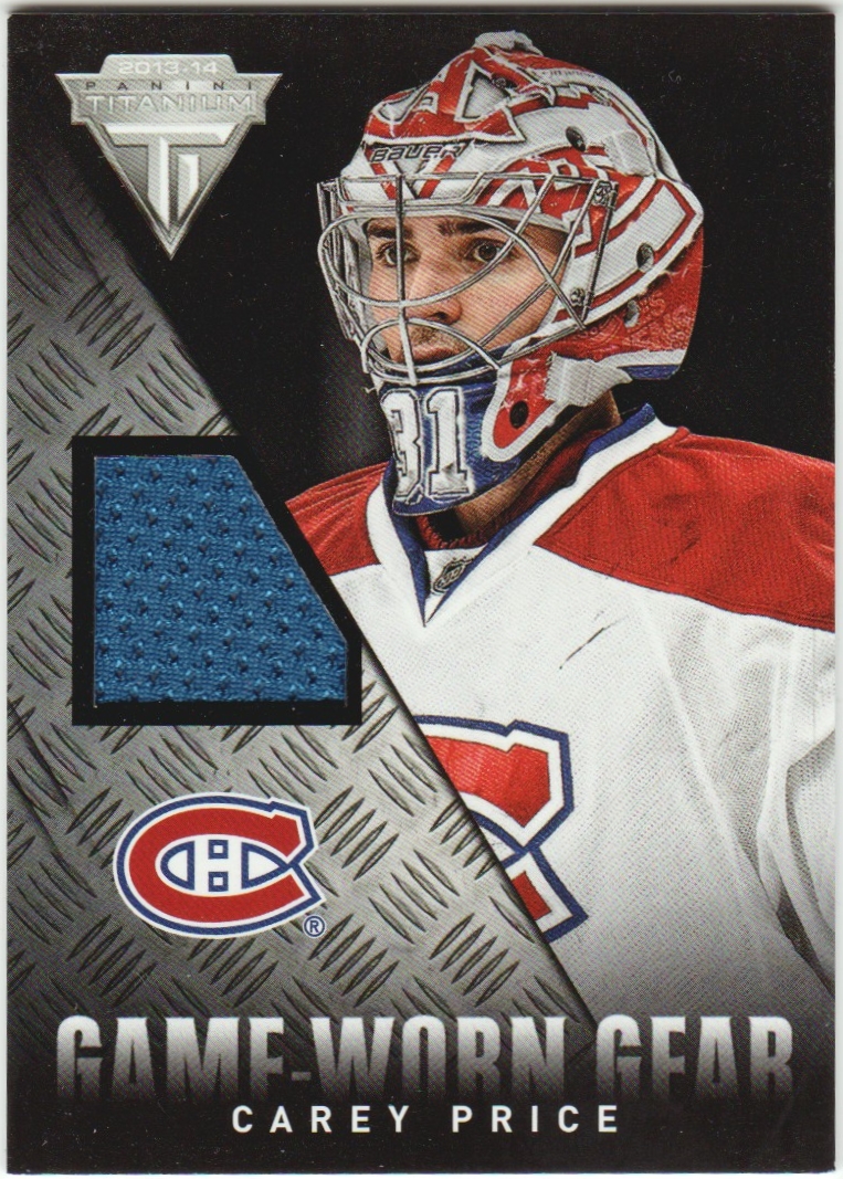 2013-14 Panini Titanium Game Worn Gear #GGCP Carey Price (image for) 2013-14 Panini Titanium Game Worn Gear #GGCP Carey Price