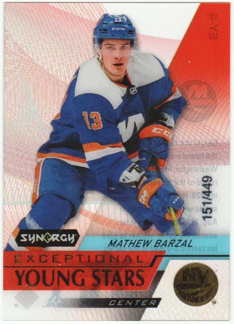 (image for) 2020-21 Synergy Exceptional Young Stars Gold #EY4 Mathew Barzal