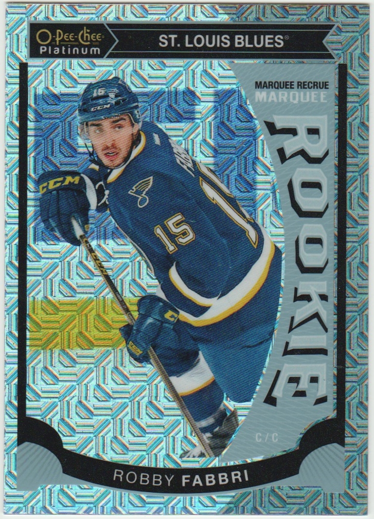 2015-16 OPC Platinum Marquee Rookies Traxx #M26 Robby Fabbri (image for) 2015-16 OPC Platinum Marquee Rookies Traxx #M26 Robby Fabbri
