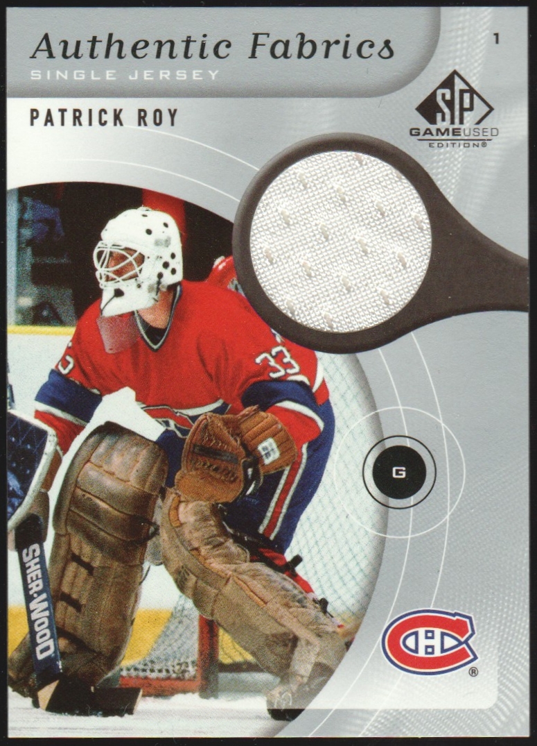 (image for) 2005-06 SP Game Used Authentic Fabrics #AFPR Patrick Roy SP