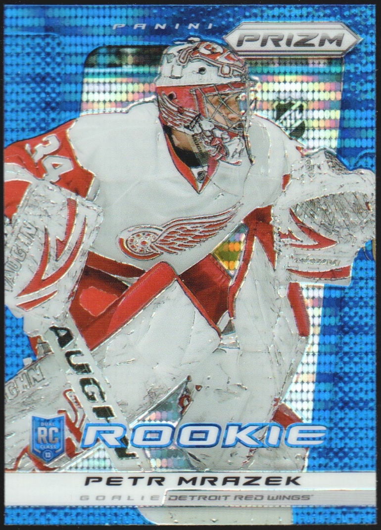 2013-14 Panini Prizm Prizms Blue Pulsar #237 Petr Mrazek RC (image for) 2013-14 Panini Prizm Prizms Blue Pulsar #237 Petr Mrazek RC