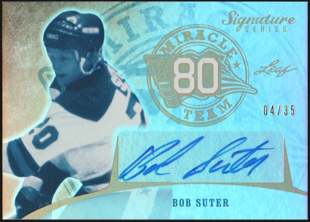 2015-16 Leaf Signature Series Miracle Team Auto Bob Suter (image for) 2015-16 Leaf Signature Series Miracle Team Auto Bob Suter