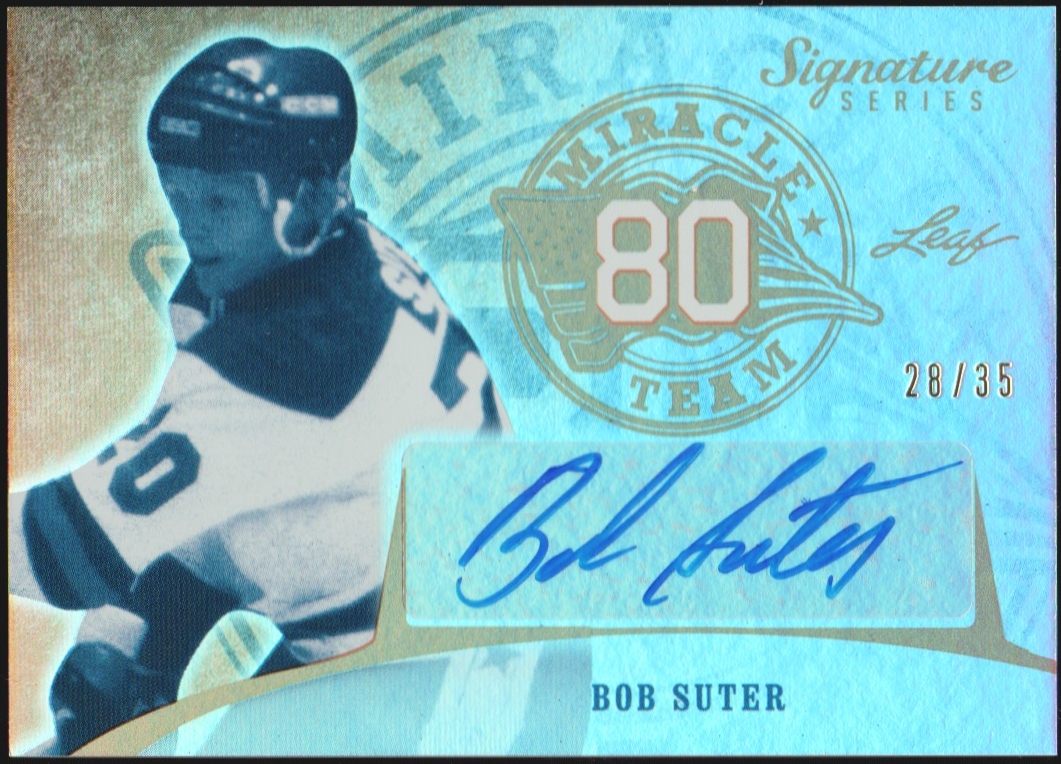 2015-16 Leaf Signature Series Miracle Team Auto Bob Suter (image for) 2015-16 Leaf Signature Series Miracle Team Auto Bob Suter