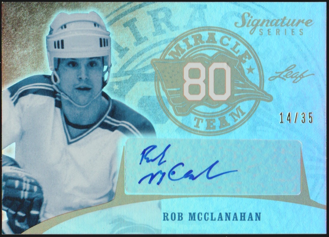 2015-16 Leaf Signature Series Miracle Team Auto Rob McClanahan (image for) 2015-16 Leaf Signature Series Miracle Team Auto Rob McClanahan