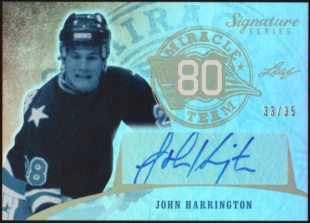 2015-16 Leaf Signature Series Miracle Team Auto John Harrington (image for) 2015-16 Leaf Signature Series Miracle Team Auto John Harrington