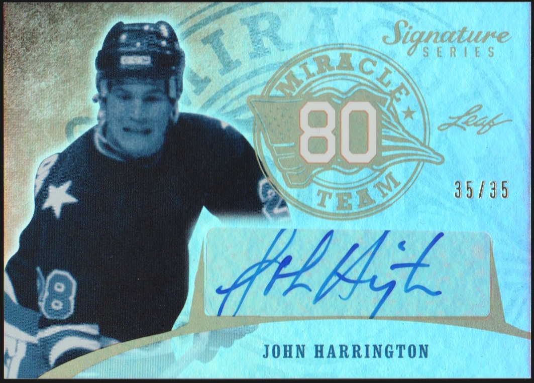 2015-16 Leaf Signature Series Miracle Team Auto John Harrington (image for) 2015-16 Leaf Signature Series Miracle Team Auto John Harrington