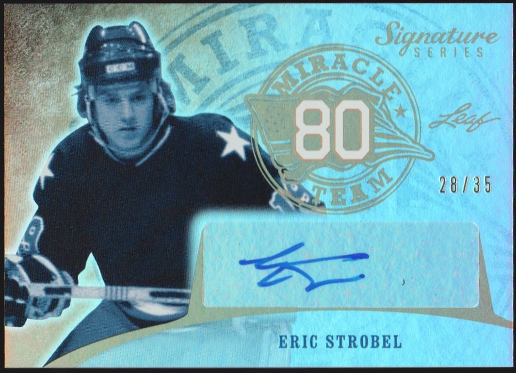 2015-16 Leaf Signature Series Miracle Team Auto Eric Strobel (image for) 2015-16 Leaf Signature Series Miracle Team Auto Eric Strobel