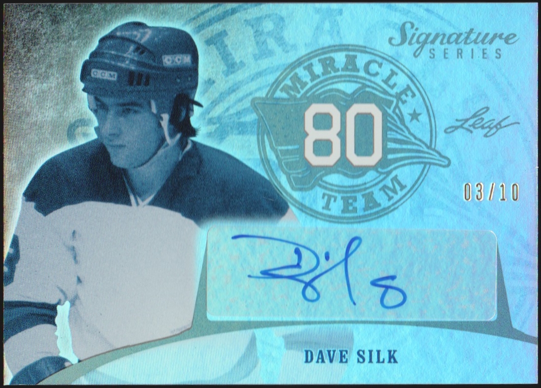 2015-16 Leaf Signature Series Miracle Team Auto Gray Dave Silk (image for) 2015-16 Leaf Signature Series Miracle Team Auto Gray Dave Silk