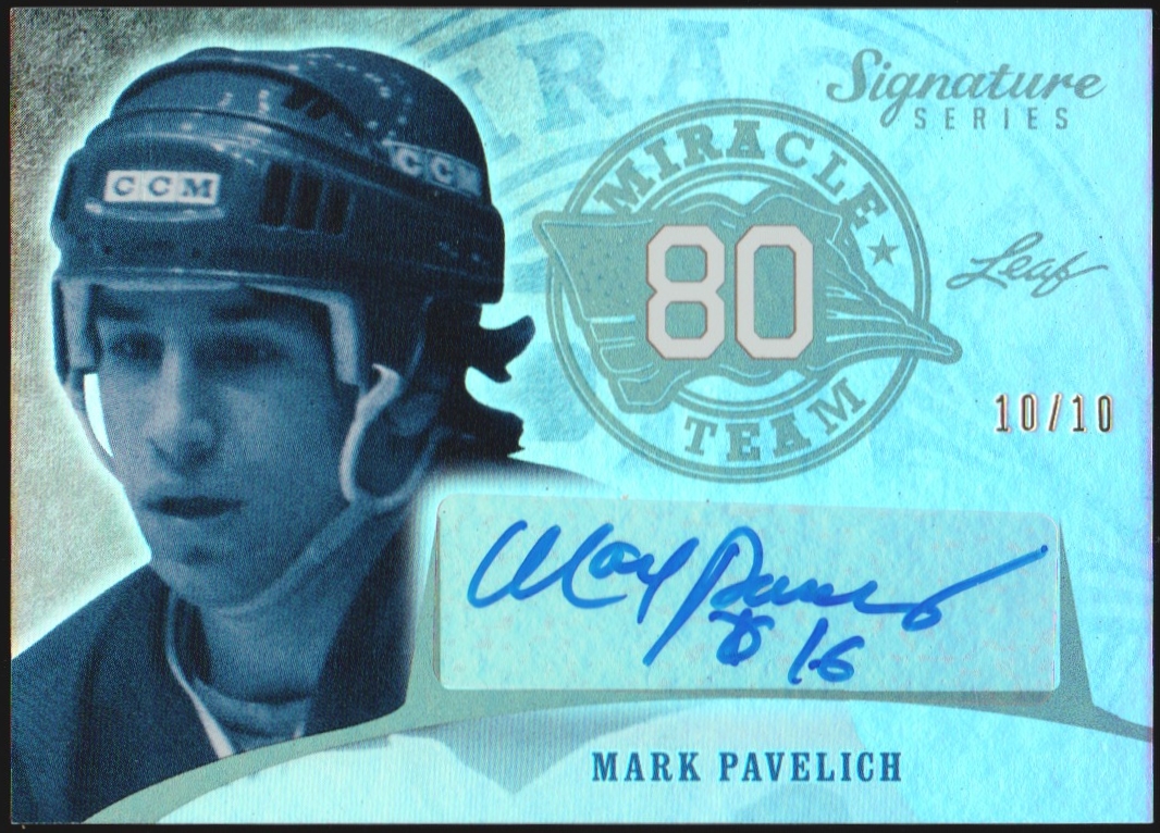2015-16 Leaf Signature Series Miracle Team Auto Gray M. Pavelich (image for) 2015-16 Leaf Signature Series Miracle Team Auto Gray M. Pavelich
