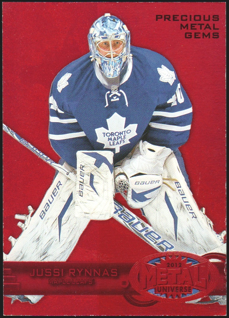 2012-13 Fleer Retro Metal Universe Precious Gems Jussi Rynnas (image for) 2012-13 Fleer Retro Metal Universe Precious Gems Jussi Rynnas