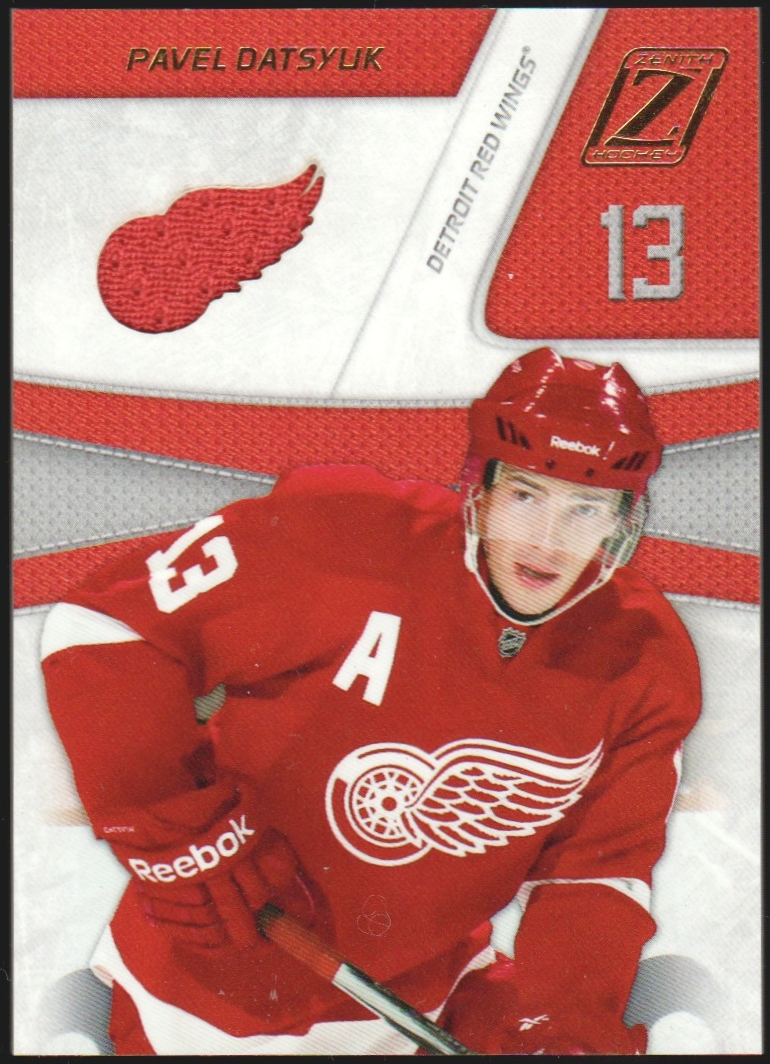 (image for) 2010-11 Zenith Team Logo Die-Cut Jerseys #PD Pavel Datsyuk