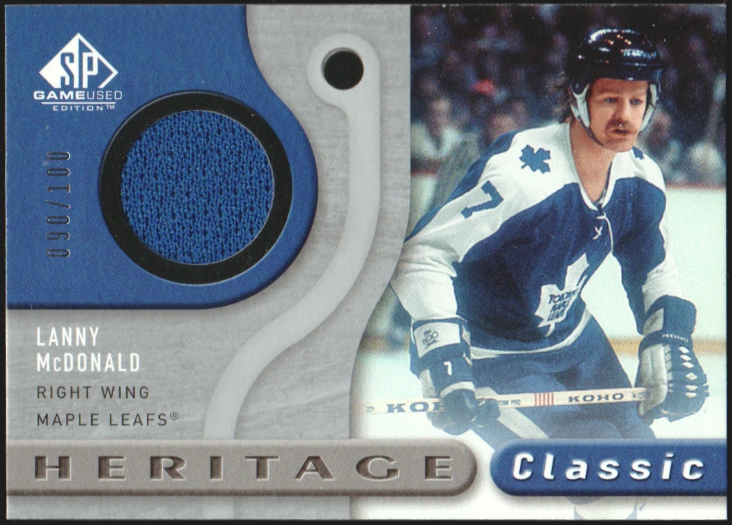2005-06 SP Game Used Heritage Classic Jerseys #HCMC Lanny McDonald 90/100 (image for) 2005-06 SP Game Used Heritage Classic Jerseys #HCMC Lanny McDonald 90/100