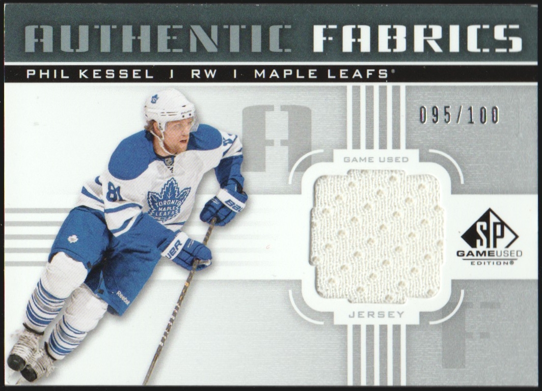 2011-12 SP Game Used Authentic Fabrics #AFKE Phil Kessel (image for) 2011-12 SP Game Used Authentic Fabrics #AFKE Phil Kessel
