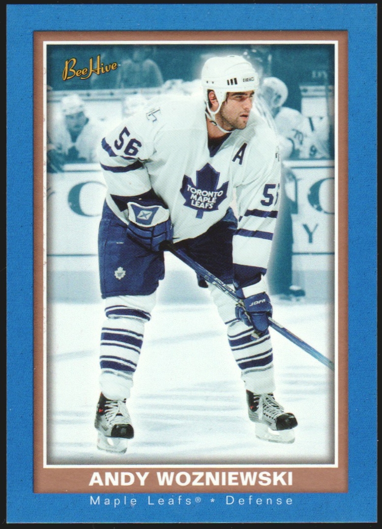 2005-06 Beehive Blue #140 Andrew Wozniewski RC (image for) 2005-06 Beehive Blue #140 Andrew Wozniewski RC