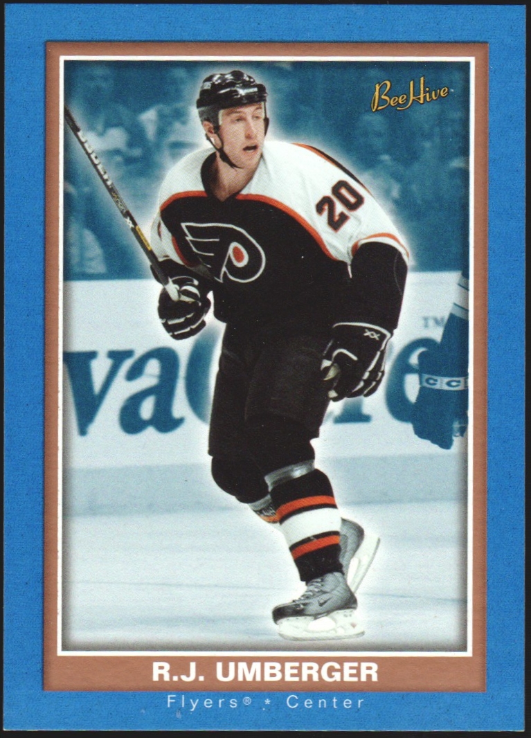 2005-06 Beehive Blue #134 R.J. Umberger RC (image for) 2005-06 Beehive Blue #134 R.J. Umberger RC