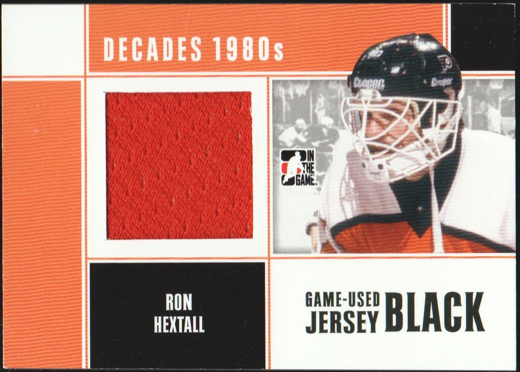 2010-11 ITG Decades 1980s Jerseys Black #M58 Ron Hextall (image for) 2010-11 ITG Decades 1980s Jerseys Black #M58 Ron Hextall