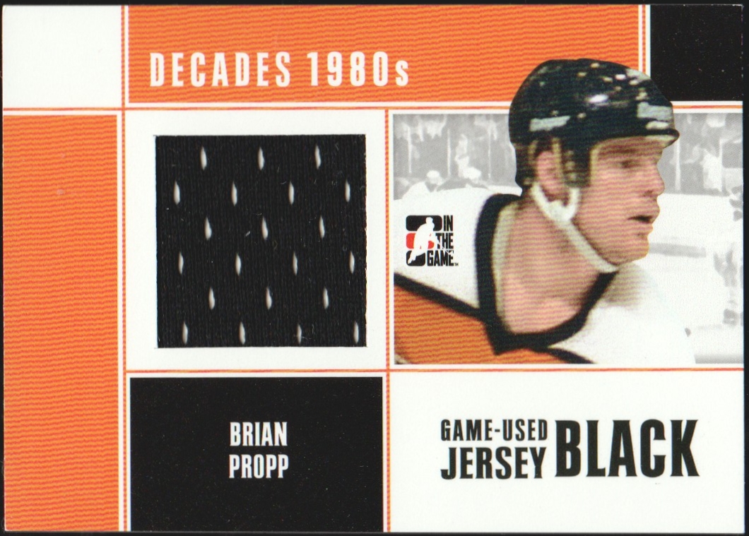 2010-11 ITG Decades 1980s Jerseys Black #M12 Brian Propp (image for) 2010-11 ITG Decades 1980s Jerseys Black #M12 Brian Propp
