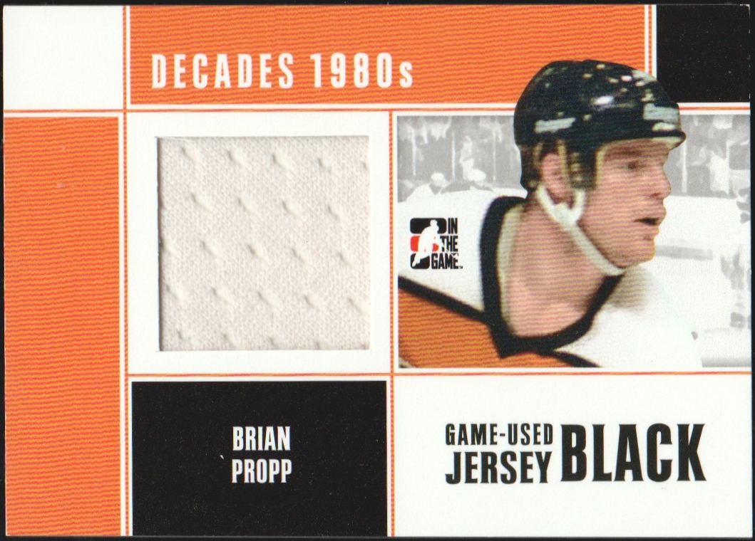 2010-11 ITG Decades 1980s Jerseys Black #M12 Brian Propp (image for) 2010-11 ITG Decades 1980s Jerseys Black #M12 Brian Propp
