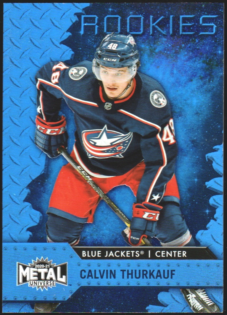 (image for) 2020-21 Metal Universe Blue Spectrum #121 Calvin Thurkauf RC