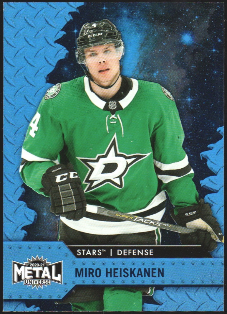 (image for) 2020-21 Metal Universe Blue Spectrum #69 Miro Heiskanen