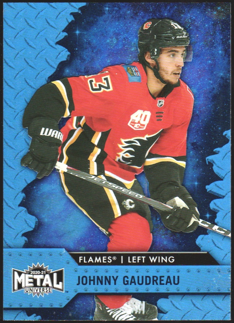(image for) 2020-21 Metal Universe Blue Spectrum #13 Johnny Gaudreau