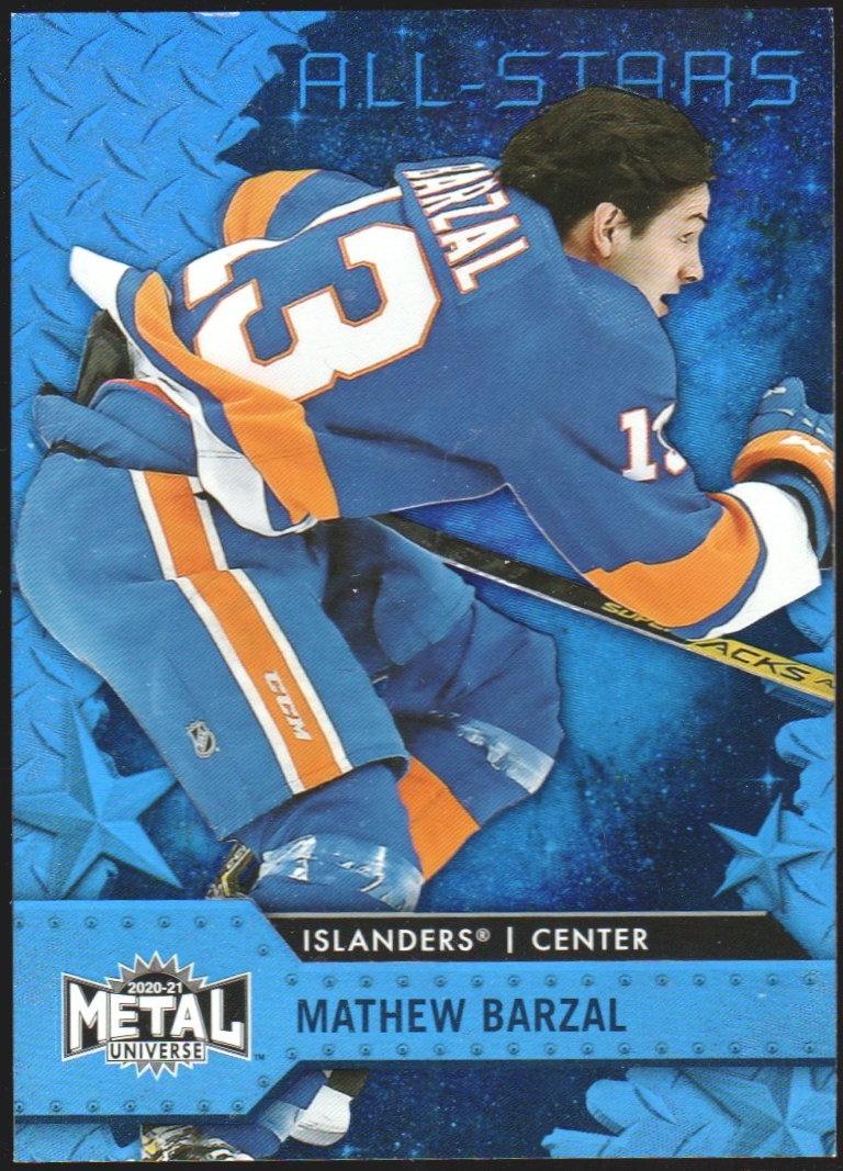 (image for) 2020-21 Metal Universe Blue Spectrum #152 Mathew Barzal