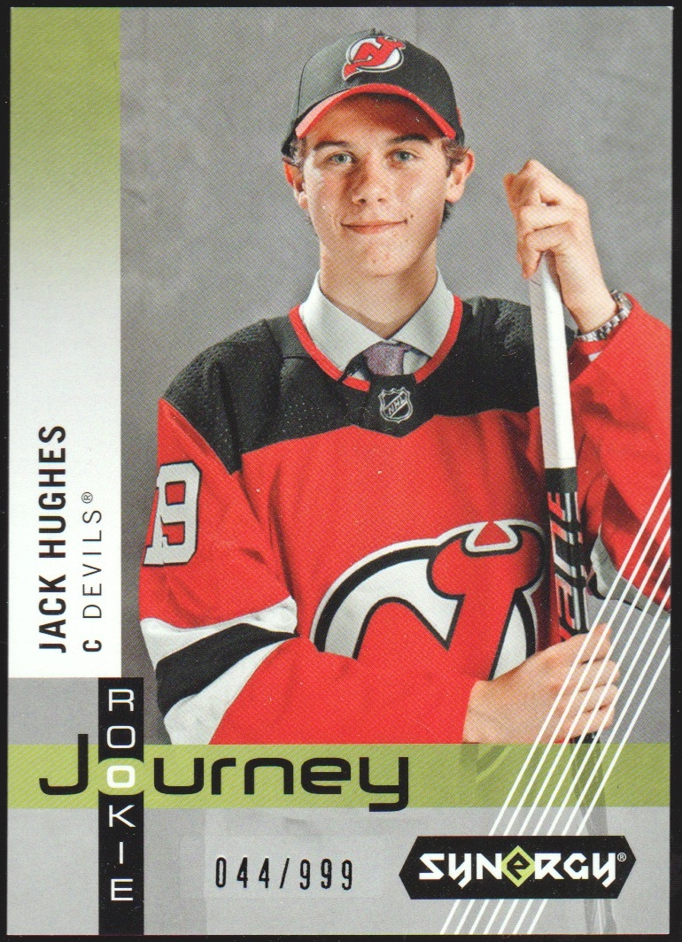 2019-20 Synergy Draft Day Journey Home Jersey #RP16 Jack Hughes RC (image for) 2019-20 Synergy Draft Day Journey Home Jersey #RP16 Jack Hughes RC