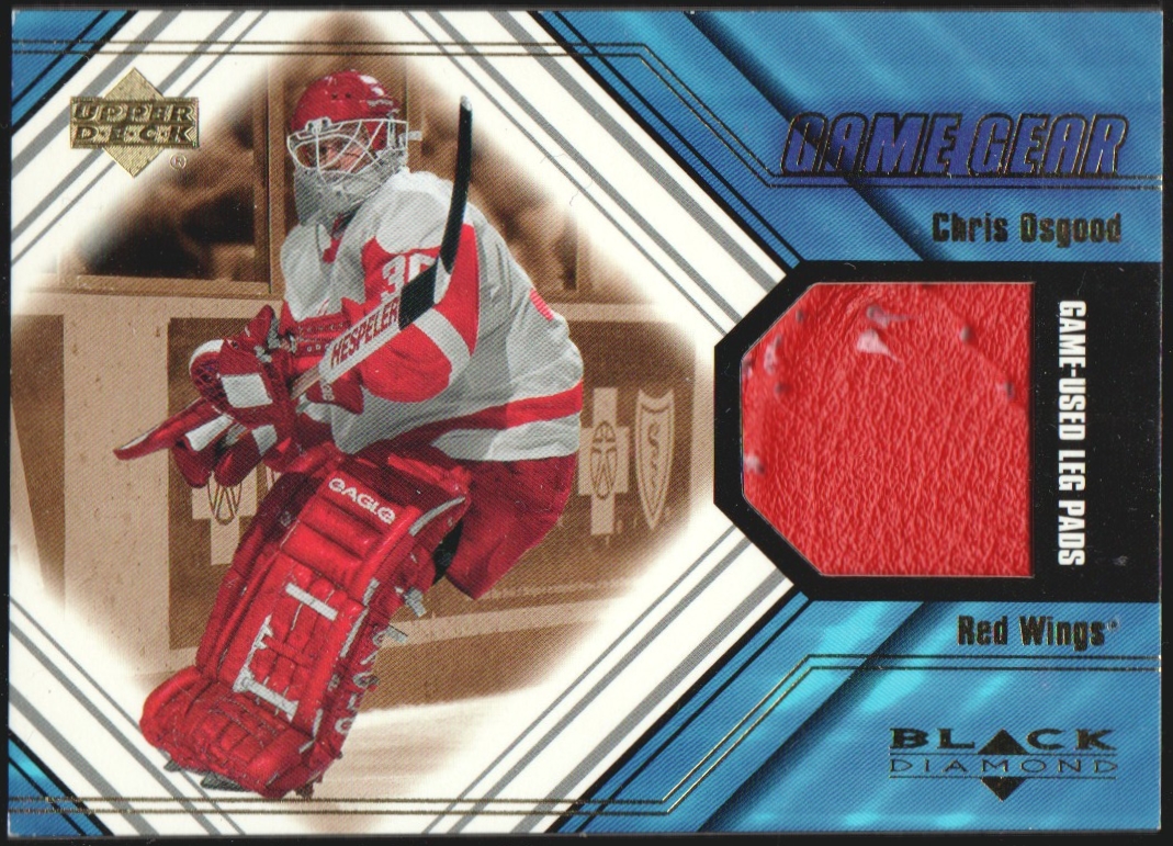 (image for) 2000-01 Black Diamond Game Gear #LOS Chris Osgood Pad