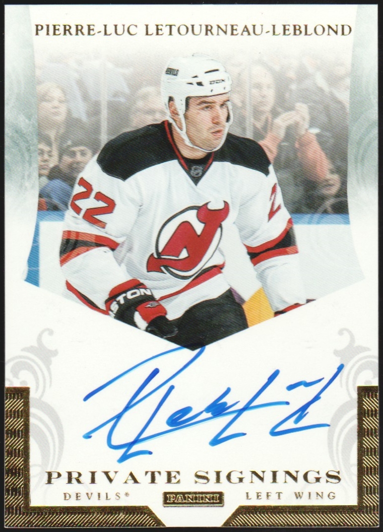 2011-12 Panini Private Signings #PIL Letourneau-Leblond (image for) 2011-12 Panini Private Signings #PIL Letourneau-Leblond