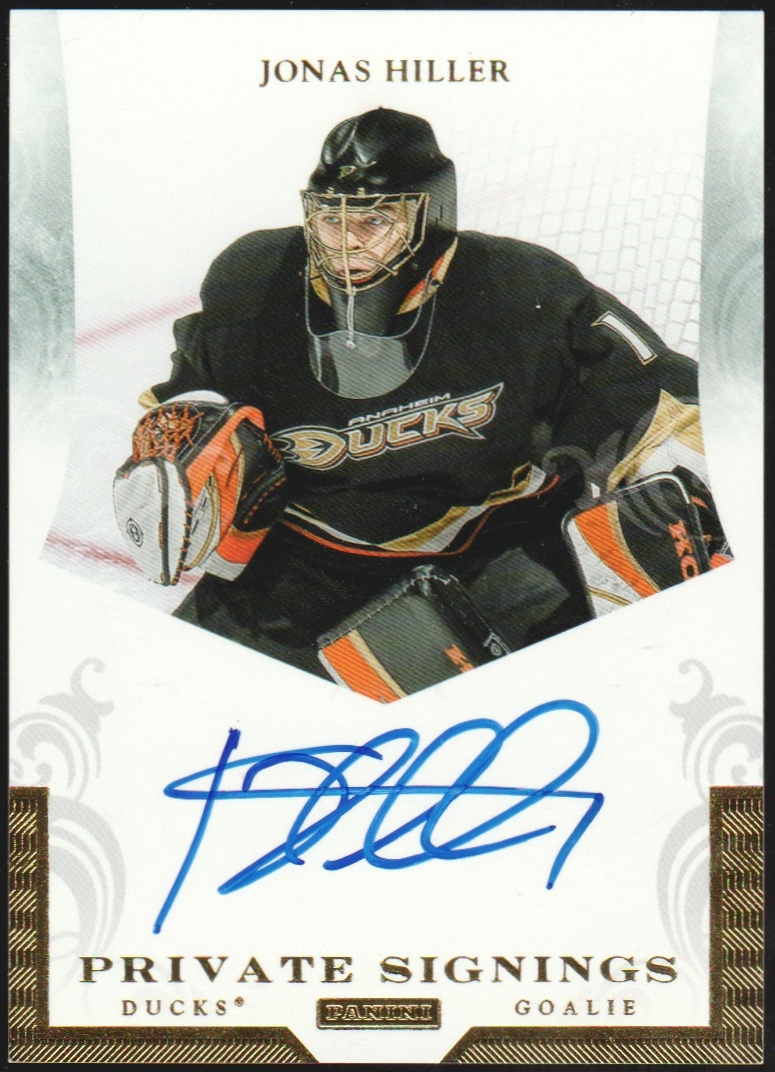 (image for) 2011-12 Panini Private Signings #HIL Jonas Hiller Auto