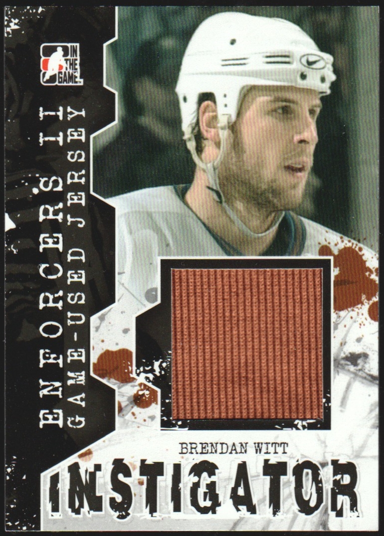 (image for) 2013-14 ITG Enforcers Instigator Jerseys #IM24 Brendan Witt