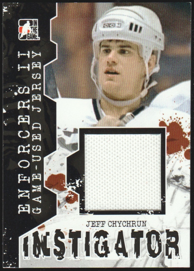 (image for) 2013-14 ITG Enforcers Instigator Jerseys #IM04 Jeff Chychrun