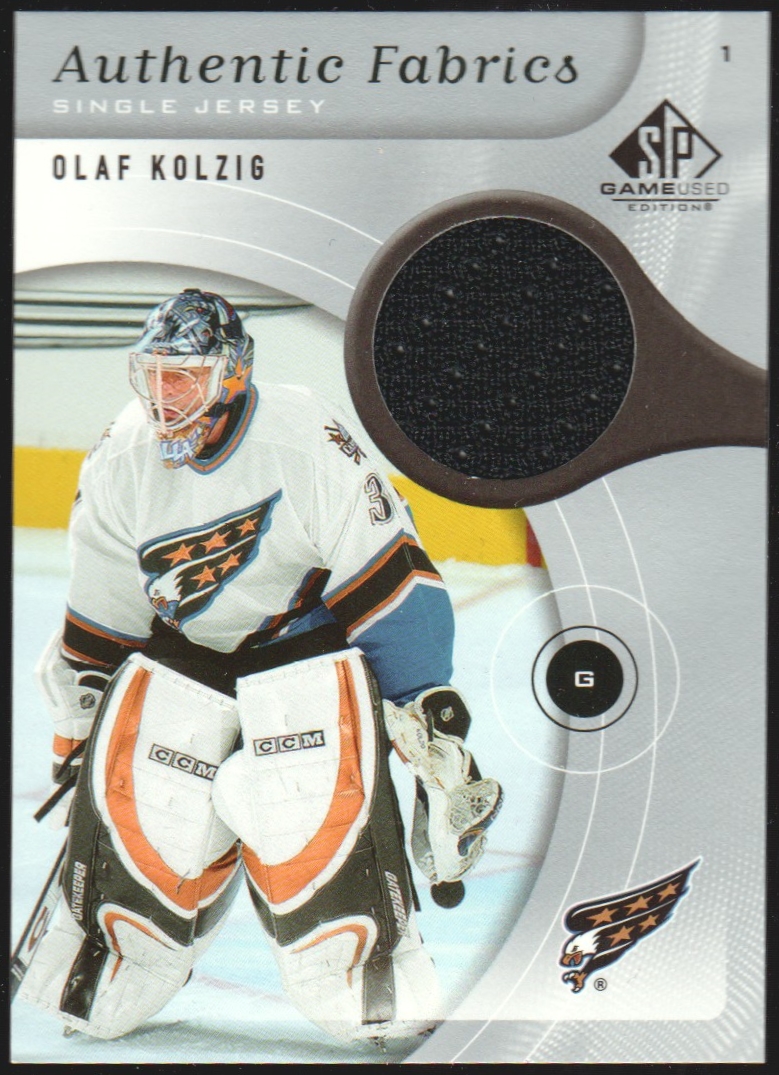2005-06 SP Game Used Authentic Fabrics #AFOK Olaf Kolzig (image for) 2005-06 SP Game Used Authentic Fabrics #AFOK Olaf Kolzig