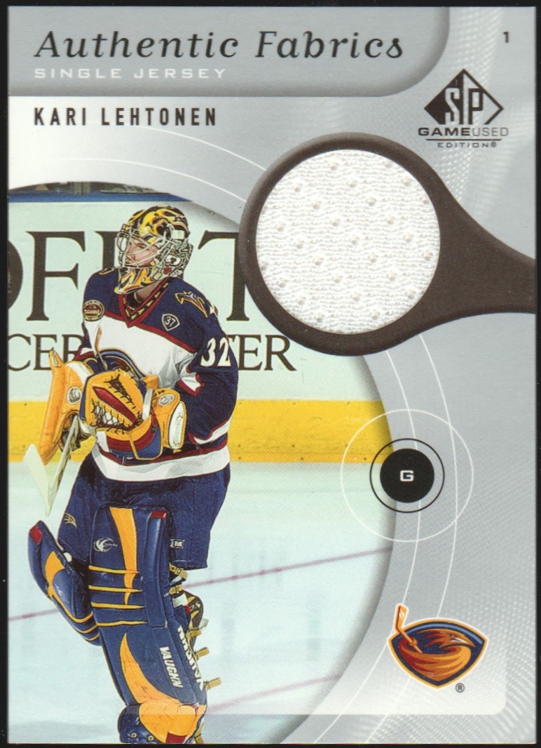 (image for) 2005-06 SP Game Used Authentic Fabrics #AFKL Kari Lehtonen