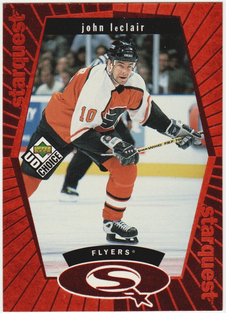 1998-99 UD Choice StarQuest Red #SQ15 John LeClair (image for) 1998-99 UD Choice StarQuest Red #SQ15 John LeClair