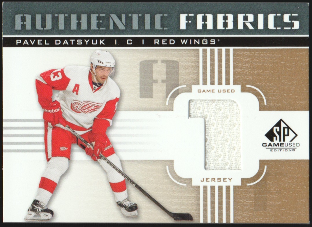(image for) 2011-12 SP Game Used Authentic Fabrics Gold #AFPD2 Pavel Datsyuk