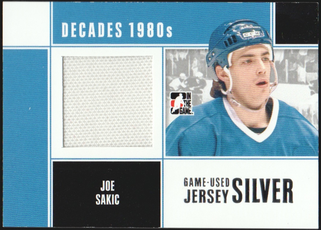 (image for) 2010-11 ITG Decades 1980s Game Used Jerseys Silver #M67 J. Sakic