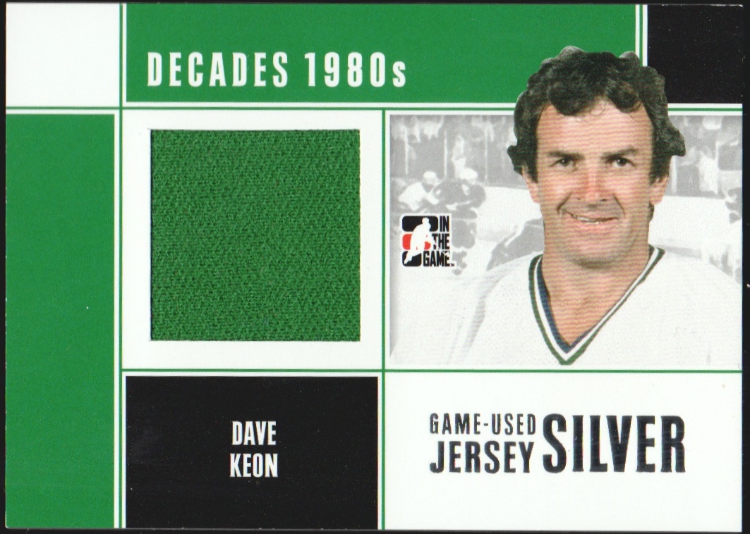 (image for) 2010-11 ITG Decades 1980s Game Used Jerseys Silver #M75 D. Keon