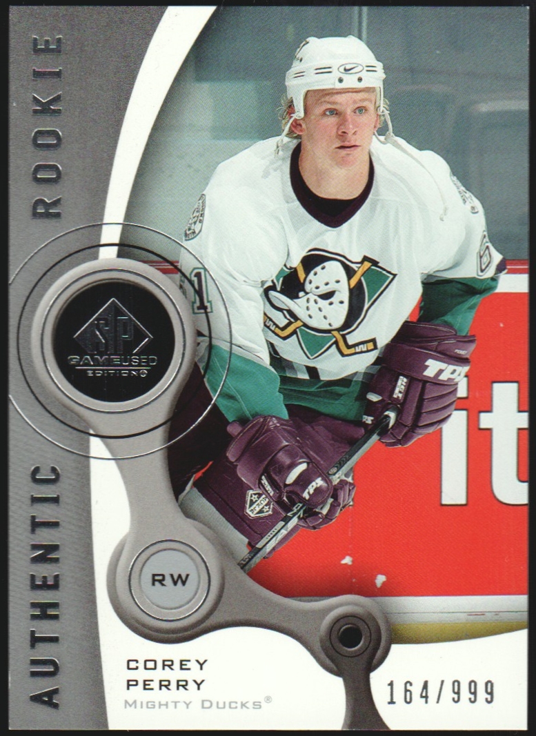2005-06 SP Game Used #134 Corey Perry RC 164/999 (image for) 2005-06 SP Game Used #134 Corey Perry RC 164/999