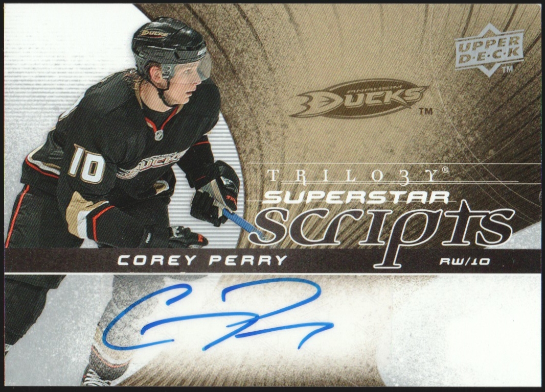 (image for) 2008-09 Upper Deck Trilogy Superstar Scripts #SSCP Corey Perry