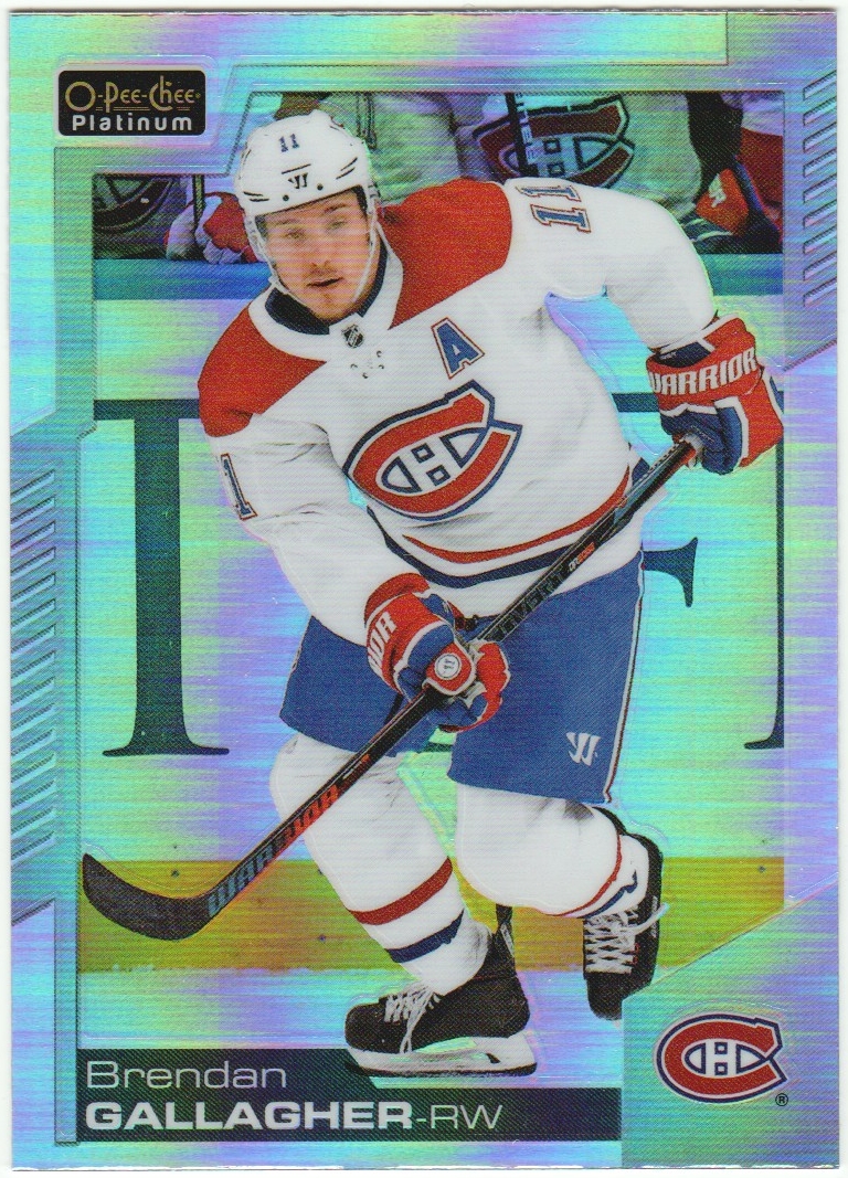 2020-21 O-Pee-Chee Platinum Rainbow #128 Brendan Gallagher (image for) 2020-21 O-Pee-Chee Platinum Rainbow #128 Brendan Gallagher