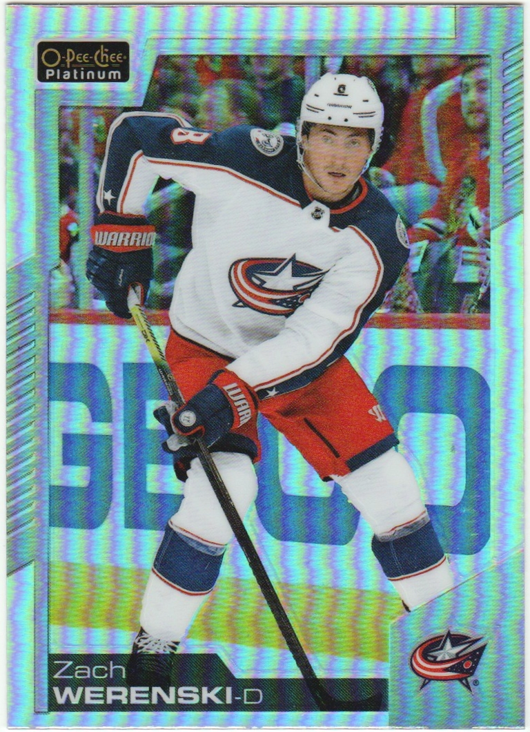 2020-21 O-Pee-Chee Platinum Rainbow #103 Zach Werenski (image for) 2020-21 O-Pee-Chee Platinum Rainbow #103 Zach Werenski