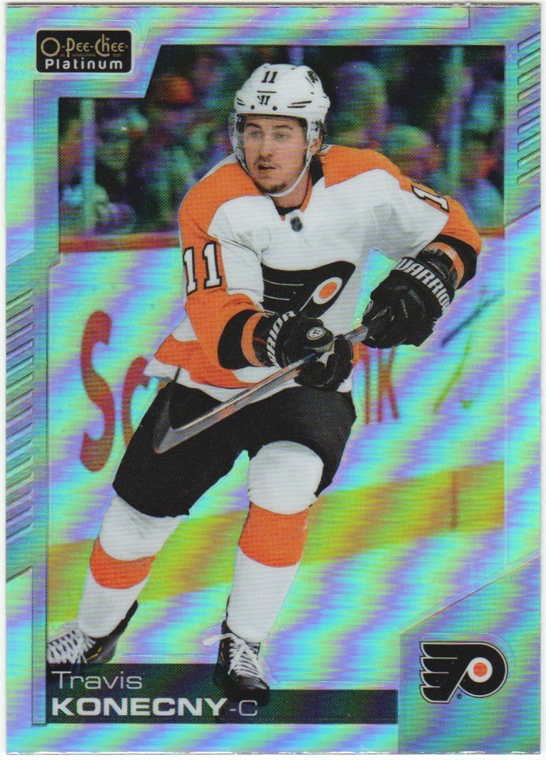 2020-21 O-Pee-Chee Platinum Rainbow #48 Travis Konecny (image for) 2020-21 O-Pee-Chee Platinum Rainbow #48 Travis Konecny