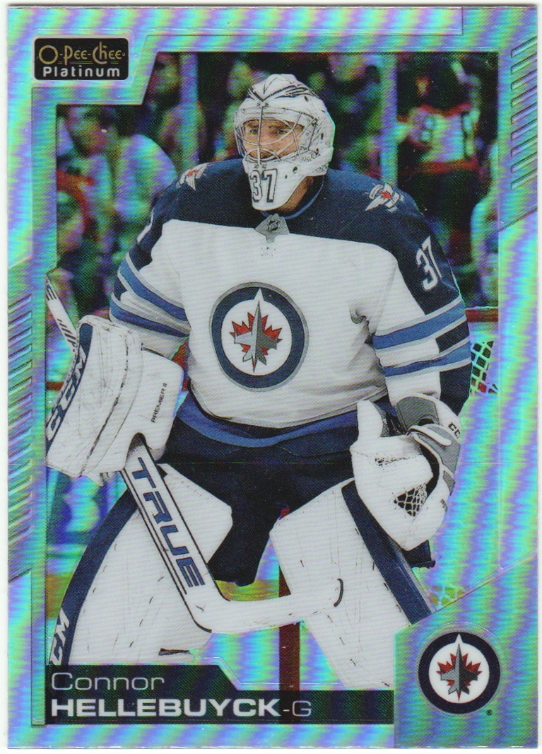 2020-21 O-Pee-Chee Platinum Rainbow #114 Connor Hellebuyck (image for) 2020-21 O-Pee-Chee Platinum Rainbow #114 Connor Hellebuyck