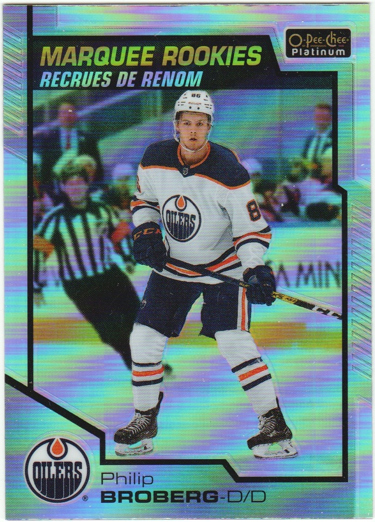 2020-21 O-Pee-Chee Platinum Rainbow #190 Philip Broberg (image for) 2020-21 O-Pee-Chee Platinum Rainbow #190 Philip Broberg